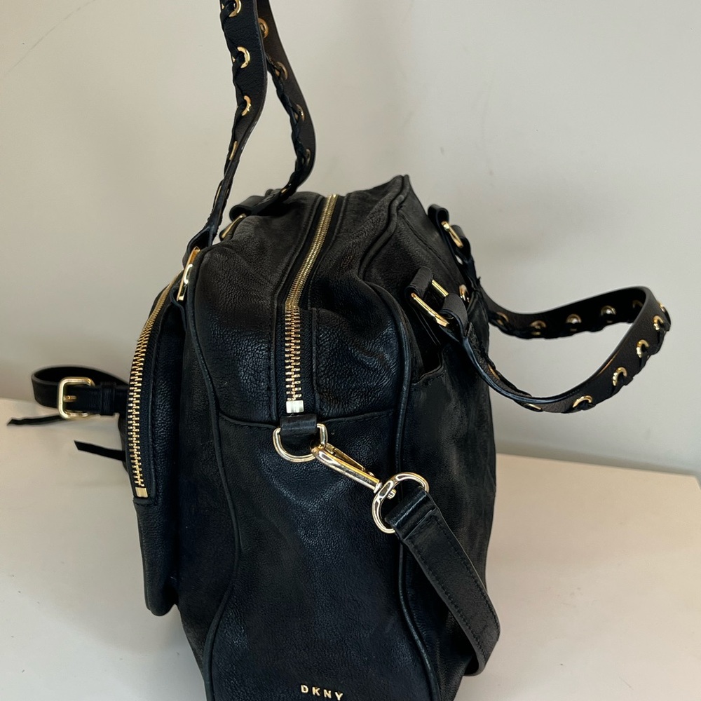 Black Leather Women's Bag - Picture 3 of 10